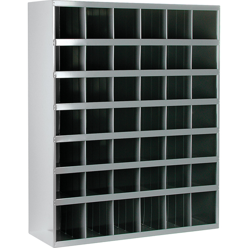 Armoires pour bacs de rangement en acier, 33-3/4" la x 12" p x 42" h, Gris Oxford Builders Supplies Inc