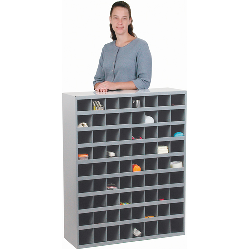 Armoires pour bacs de rangement en acier, 33-3/4" la x 12" p x 42" h, Gris Oxford Builders Supplies Inc