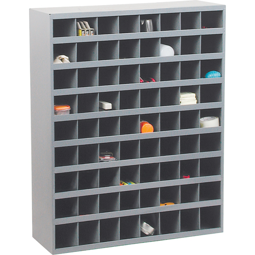 Armoires pour bacs de rangement en acier, 33-3/4" la x 12" p x 42" h, Gris Oxford Builders Supplies Inc