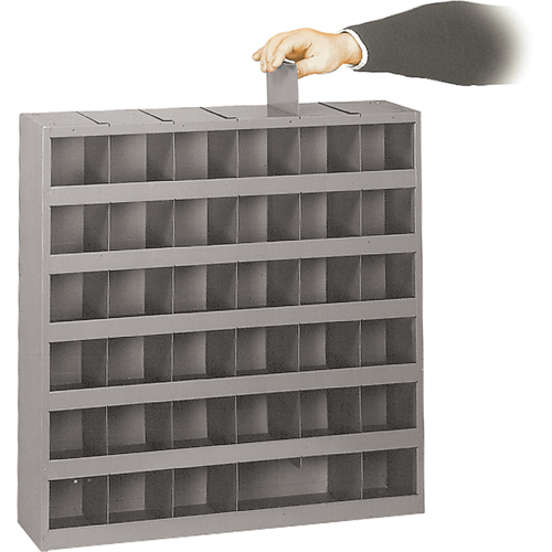 Armoires pour bacs de rangement ajustables, Acier, 36 tiroirs, 23-3/4" x 4-3/4" x 23-3/4", Gris Oxford Builders Supplies Inc