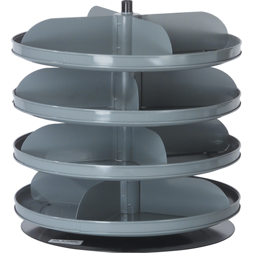 Modules de stockage Rotabin, 60 lb Capacit&eacute; par niveau, 6 Niveau(x), 26-1/8" ha x 17" dia Oxford Builders Supplies Inc