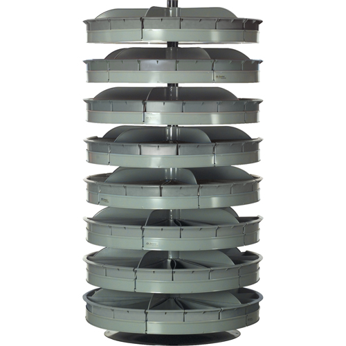 Modules de stockage Rotabin, 500 lb Capacit&eacute; par niveau, 8 Niveau(x), 66" ha x 34" dia Oxford Builders Supplies Inc