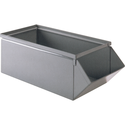 Bac en acier, Cap. 100 lb, 15" la x 24" p x 11" h, Bleu Oxford Builders Supplies Inc