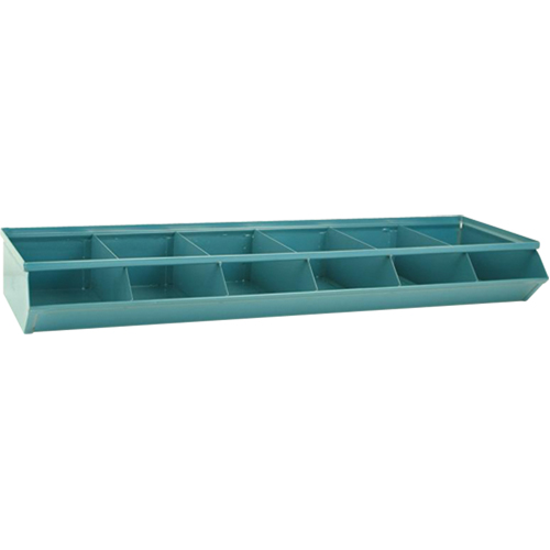 Sectional Bin Units, 100 lbs. Cap., 37" W x 12" D x 4-1/2" H, Blue Oxford Builders Supplies Inc
