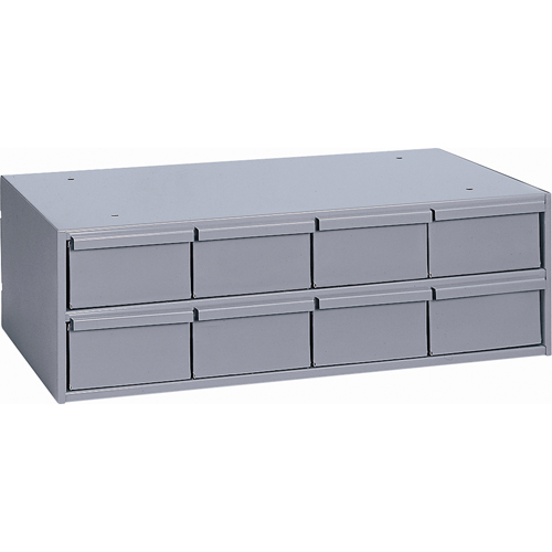 Industrial Drawer Cabinets, 8 Drawers, 22-3/4" W x 11-5/8" D x 7-3/8" H, Grey Oxford Builders Supplies Inc