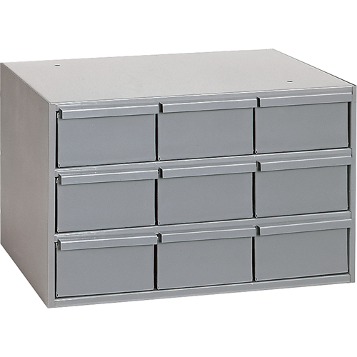 Casiers &agrave; tiroirs industriels, 9 tiroirs, 17-1/4" la x 11-5/8" p x 10-7/8" h, Gris Oxford Builders Supplies Inc
