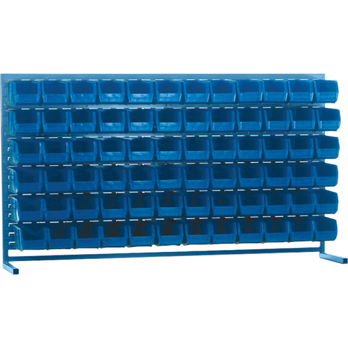 Rayonnage &agrave; persienne avec bacs, 72 bacs, 72" la x 15" p x 40" h Oxford Builders Supplies Inc