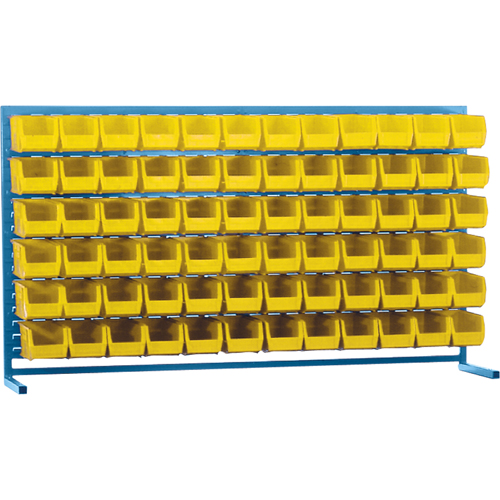 Rayonnage &agrave; persienne avec bacs, 72 bacs, 72" la x 15" p x 40" h Oxford Builders Supplies Inc