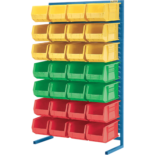 Stationary Bin Racks  -Single-Sided - Rack Only, 36" W x 12" D x 61" H Oxford Builders Supplies Inc