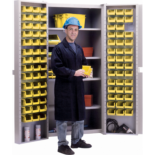 Deep-Door Combination Cabinet, 38" W x 24" D x 72" H, 4 Shelves Oxford Builders Supplies Inc