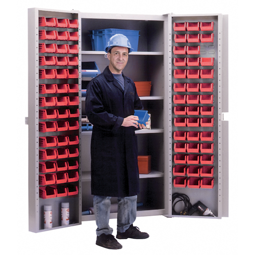 Deep-Door Combination Cabinet, 38" W x 24" D x 72" H, 4 Shelves Oxford Builders Supplies Inc