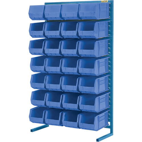 Support stationnaire pour bacs &agrave; un c&ocirc;t&eacute;, 36" la x 12" p x 61" h, 28 bacs Oxford Builders Supplies Inc