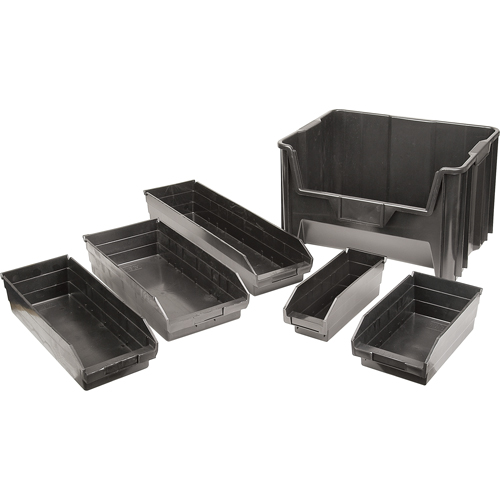 Bacs &agrave; pi&egrave;ces en plastique recycl&eacute;, 4-1/8" la x 11-5/8" p x 4" h, Capacit&eacute; de 30 lb Oxford Builders Supplies Inc