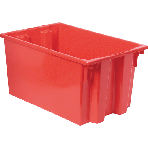 Contenants Stack & Nest, 12" x 23,5" x 15,5", Rouge Oxford Builders Supplies Inc