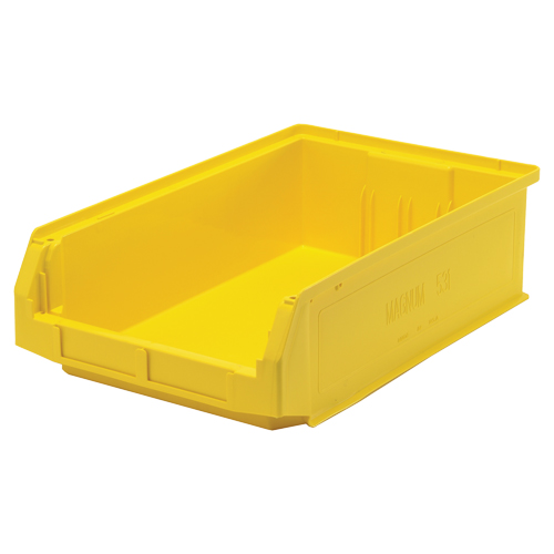 Contenants g&eacute;ants empilables, 12,375" la x 19,75" p x 5,875" h, Jaune Oxford Builders Supplies Inc