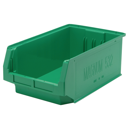 Giant Stacking Containers, 12.375" W x 19.75" D x 7.875" H, Green Oxford Builders Supplies Inc