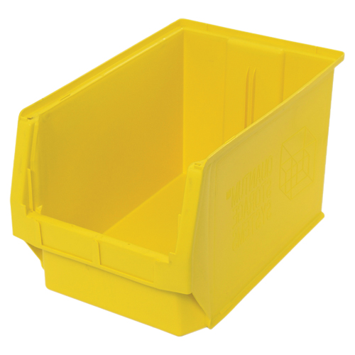 Giant Stacking Containers, 12.375" W x 19.75" D x 11.875" H, Yellow Oxford Builders Supplies Inc