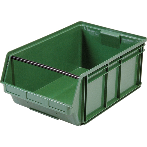 Contenants g&eacute;ants empilables, 18,375" la x 29" p x 11,875" h, Vert Oxford Builders Supplies Inc