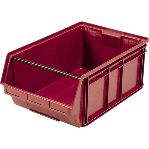 Contenants g&eacute;ants empilables, 18,375" la x 29" p x 11,875" h, Rouge Oxford Builders Supplies Inc