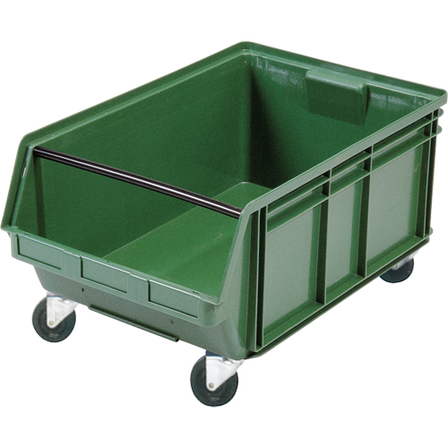Mobile Giant Stacking Bin, 11-7/8" H x 18-3/8" W x 29" D, 150 lbs. Capacity, Green Oxford Builders Supplies Inc