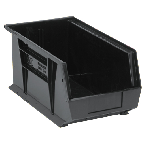 Ultra Stack & Hang Bin, 8-1/4" W x 7" H x 14-3/4" D, Black Oxford Builders Supplies Inc