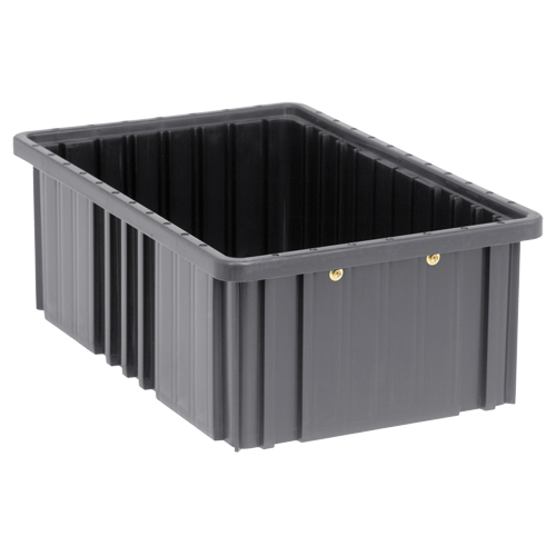 Bacs divisibles conducteurs, Polypropyl&egrave;ne, 10-7/8" la x 16-1/2" p x 6" h, Noir Oxford Builders Supplies Inc