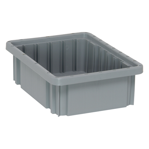 Contenants Divider Box, Plastique, 10,9" la x 8,3" p x 3,5" h, Gris Oxford Builders Supplies Inc