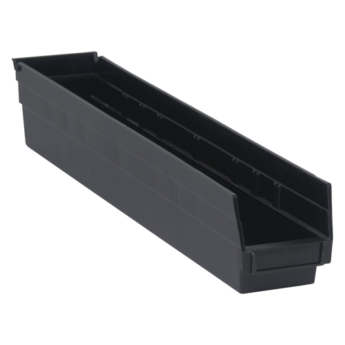 Bac pour &eacute;tag&egrave;re &eacute;conomique, 4-1/8" la, 4" h x 23-5/8" p, Noir Oxford Builders Supplies Inc