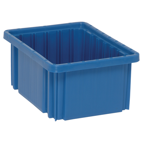 Contenants Divider Box, Plastique, 10,9" la x 8,3" p x 5" h, Bleu Oxford Builders Supplies Inc