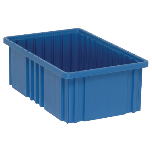 Contenants Divider Box, Plastique, 16,5" la x 10,9" p x 6" h, Bleu Oxford Builders Supplies Inc