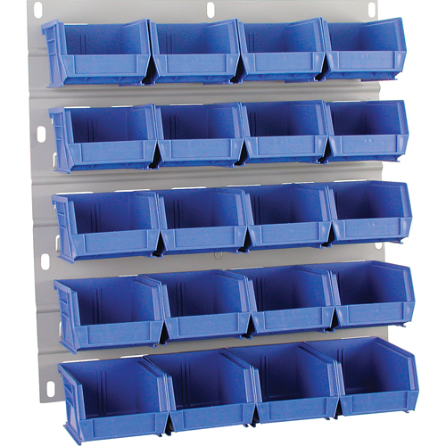 Hanging Panel, 20 Bins, 18" W x 1" D x 19" H Oxford Builders Supplies Inc