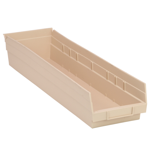 Bac pour &eacute;tag&egrave;re &eacute;conomique, 6-5/8" la, 4" h x 23-5/8" p, Ivoire Oxford Builders Supplies Inc