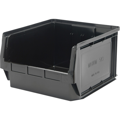 Contenant empilable, 18,375" la x 18,375" p x 11,875" h, Noir Oxford Builders Supplies Inc