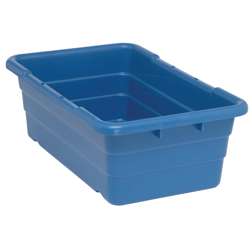 Cross Stack Bins, 16" W x 25.125" D x 8.5" H, Blue Oxford Builders Supplies Inc