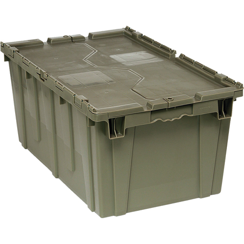 Boîte de transfert avec couvercle, 12,5" x  x , Gris Oxford Builders Supplies Inc