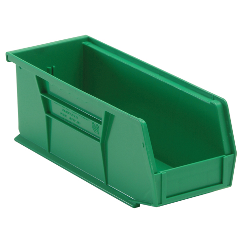 Bacs ultra empilable & suspendable, 4-1/8" la, 4" h x 10-7/8" p, Vert Oxford Builders Supplies Inc