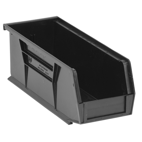 Bacs ultra empilable & suspendable, 4-1/8" la, 4" h x 10-7/8" p, Noir Oxford Builders Supplies Inc