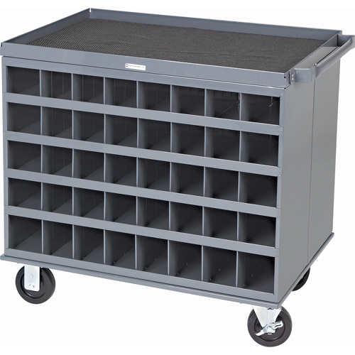 Heavy-Duty 2-Sided Mobile Carts/Work Stations, 1000 lbs. Capacity, 34" x W, 32" x H, 24" D, All-Welded Oxford Builders Supplies Inc