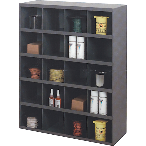 Armoires pour bacs de rangement, Acier, 20 tiroirs, 33-3/4" x 12" x 42", Gris Oxford Builders Supplies Inc