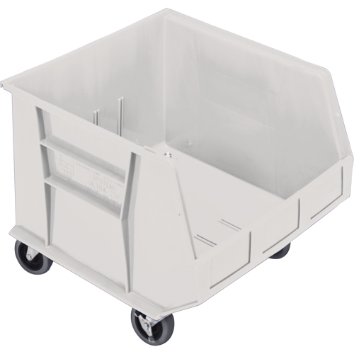 Mobile Bin, 14" H x 16-1/2" W x 18" D, 75 lbs. Capacity, Ivory Oxford Builders Supplies Inc