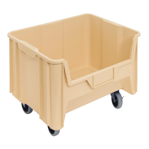 Mobile Giant Stack Container, 12-7/16" H x 19-7/8" W x 15-1/4" D, 250 lbs. Capacity, Ivory Oxford Builders Supplies Inc
