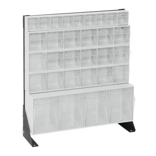 Tip-Out Bins Stand, 23-5/8" W x 8" D x 28" H, 31 Drawers Oxford Builders Supplies Inc