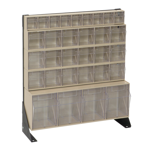Tip-Out Bins Stand, 23-5/8" W x 8" D x 28" H, 31 Drawers Oxford Builders Supplies Inc