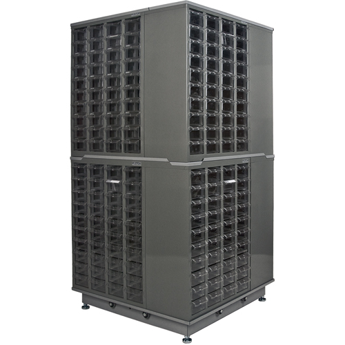Casiers pour pi&egrave;ces KPC-600, Acier galvanis&eacute;, 40 tiroirs, 18-3/10" x 8-7/10" x 25-3/10", Gris Oxford Builders Supplies Inc