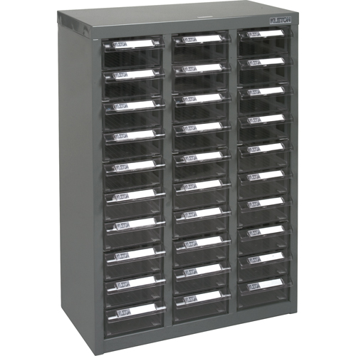 Casiers pour pi&egrave;ces KPC-700, Acier galvanis&eacute;, 30 tiroirs, 17-1/2" x 8-7/10" x 25-3/10", Gris Oxford Builders Supplies Inc