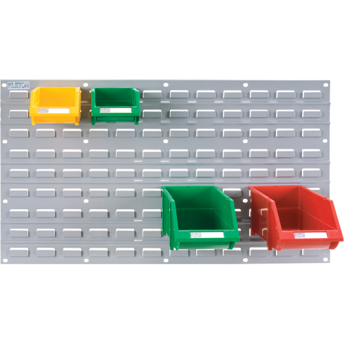 Metal Louvered Panel Bin Support Rack, 32 Bins, 36" W x 1/8" D x 19" H Oxford Builders Supplies Inc