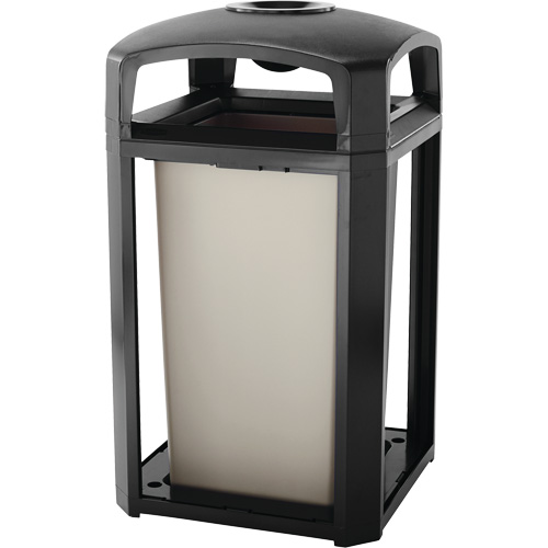 Cendrier et corbeille pour d&eacute;chets de s&eacute;rie classique de s&eacute;rie Landmark, Plastique, Capacit&eacute; 50 gal. US, Hauteur 46-1/2" Oxford Builders Supplies Inc
