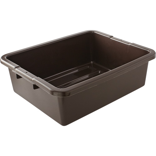 Undivided Bus/Utility Box, 7" H x 21.5" D x 17" L, Plastic, Brown Oxford Builders Supplies Inc