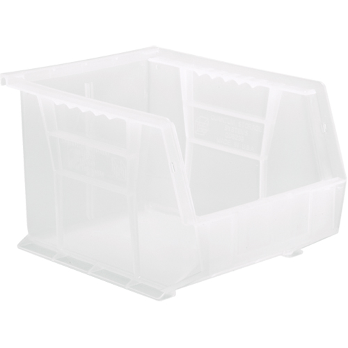 Clear-View Ultra Stack & Hang Bin, 8-1/4" W x 7" H x 10-3/4" D, Clear Oxford Builders Supplies Inc