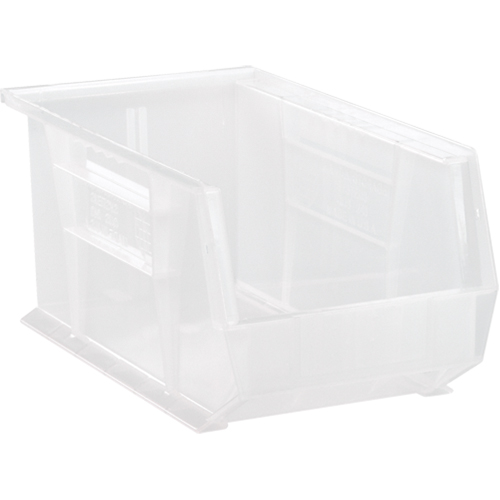 Clear-View Ultra Stack & Hang Bin, 8-1/4" W x 7" H x 14-3/4" D, Clear Oxford Builders Supplies Inc